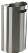 Bin wall Rossignol detachable brushed stainless steel 40 liters