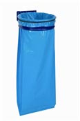 Support Rossignol blue garbage bag wall