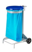 Kitchen trash collecroule HACCP blue lid 110 liters