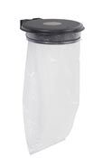 Rossignol black selective sorting garbage bag holder with hatch cover