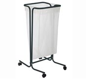 trash bag holder on wheels 110 liters gray manganese