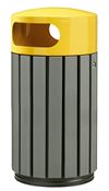Recycled outdoor trash 40 L yellow Rossignol