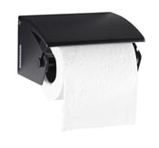 Black manga toilet paper roll dispenser