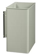 Rossignol rectangular swivel wall-mounted waste bin 27L gray