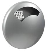 Wall ashtray outside Rossignol 0.5 L Gray metal Disco