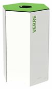 Rossignol 50L white glass recycling bin
