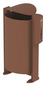 Rossignol canine terminal trash can 100L corten