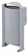 Rossignol 60L grey aluminium dog waste bin