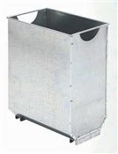 Interior galvanized steel tank 30 liters bin Rossignol