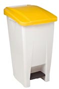 Waste bin sorting kitchen lid yellow 60 L Haccp