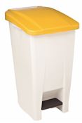 Waste bin sorting kitchen lid yellow 60 L Haccp