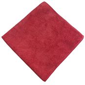 Red microfiber cloth 40x40 300 grs