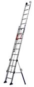 2-section sliding ladder with rope, 8.00 m, stabilizer