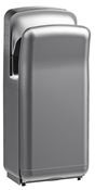 Grey vertical pulsed air hand dryer