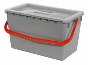 Bucket 22L red mop Numatic with lid