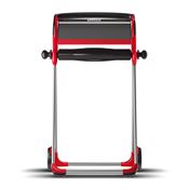 Tork red spool on mobile stand