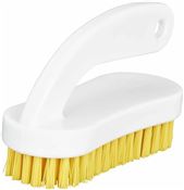 Yellow food handle nail brush