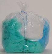 Waste bag 130 liters transparent package of 200
