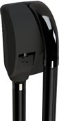 JVD caraibe black wall mounted hair dryer with razor grip