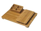 Small tray room service serving tray bamboo stylus JVD