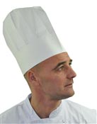 Pleated paper cook's hat, pack of 10