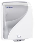 White hand towel dispenser autocut Lucart Identity