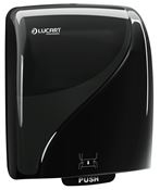 Black hand towel dispenser autocut Lucart Identity