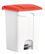 Kitchen trash HACCP 70 L red pedal