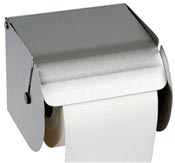 Toilet paper roll dispenser stainless steel satin JVD