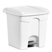 HACCP kitchen waste bin 30L white-pedal