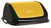 trash lid 50L Rossignol yellow clap