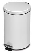 Pedal bin 20 L white metal