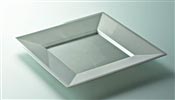 Disposable plate silver square 180 x 180 packages 72