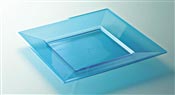 Blue plastic plate square 180 x 72