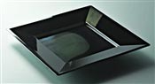 Ebony colored plastic plate square 180 x 72