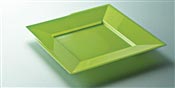 Square anise-colored plastic plate 240 x 96