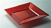 Disposable plate color carmine square 240 x 240 packages 96