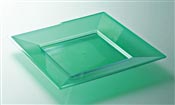 Green plastic plate square 240 x 96
