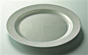 Disposable plate silver round prestige D 190 mm package 96