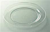 Round plastic plate 190 mm crystal x 96