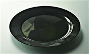 Disposable plate round black prestige D 190 mm package 96