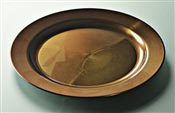 Prestige round chocolate disposable plate 240 mm by 132
