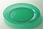 Disposable plate green round prestige D 240 mm 132 package