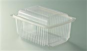 Microwave container with lid hinge 1000 grs