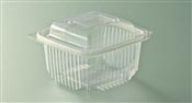 Microwave container with lid hinge 375 grs