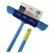 Rubber broom with telescopic handle