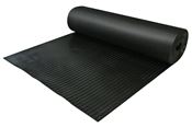 Rubber mat wide grooves 1,00x10m