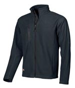 Warm blue work fleece jacket