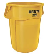Rubbermaid Brute container round yellow 167 Litres