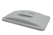 Gray lid Rubbermaid Slim Jim